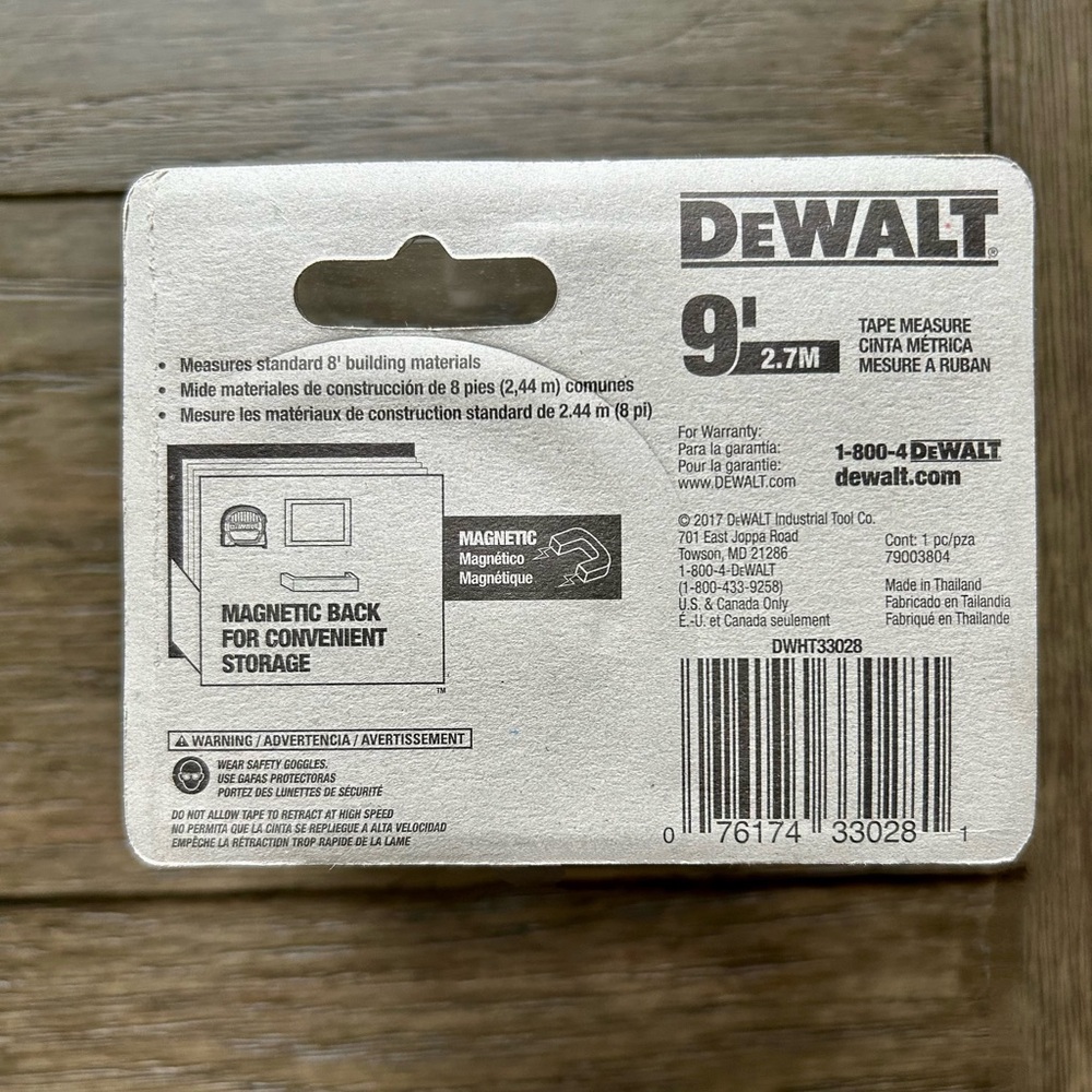 🆕🛠️ DEWALT 9ft Magnetic Pocket Tape Measure with Clip ~ DIY ~ Home ~ Workshop - Picture 4 of 16